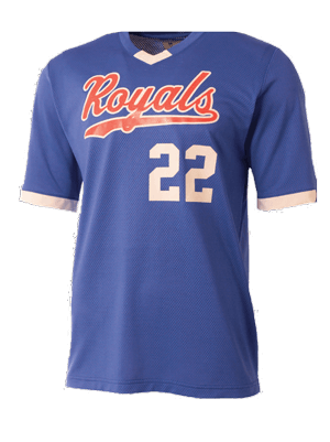 Blue T-shirt with custom team name