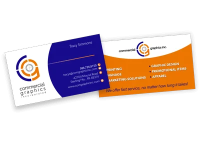 Business Card for Metro Detroit print shop