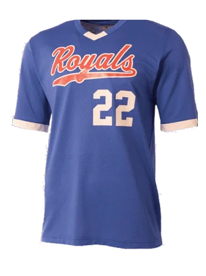 Blue T-shirt with custom team name